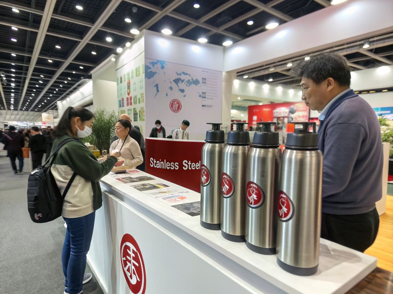 trade-show-booth-display-with-branded-stainless-st